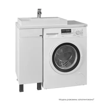 Тумба под раковину СанТа Марс 29х97 700290 напольная, белая