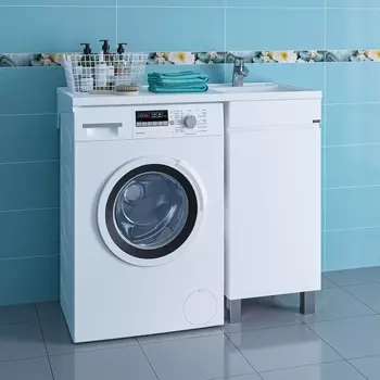 Тумба под раковину СанТа Марс 38х77 700221 напольная, белая