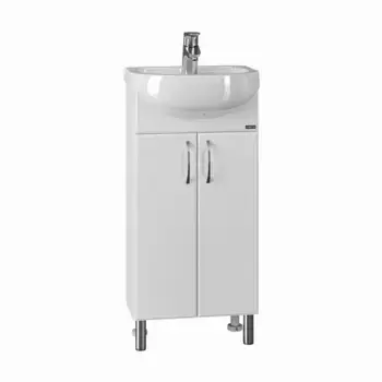 Тумба под раковину СанТа Сити 39х21 101203 напольная белая