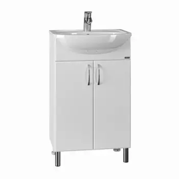 Тумба под раковину СанТа Сити 49х29 201068 напольная белая