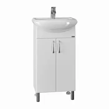 Тумба под раковину СанТа Уют 43х25 201084 напольная белая