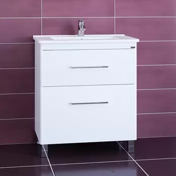 Тумба под раковину СанТа Вегас 72х84 226030 напольная, белая