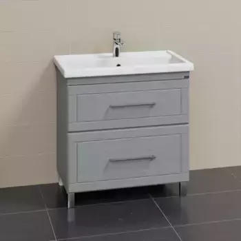 Тумба под раковину СанТа Венера 77x80 221017 напольная, дуб серый