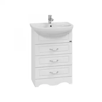 Тумба под раковину СанТа Верона 60 см 700116 напольная, белая