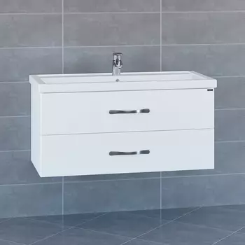 Тумба под раковину СанТа Виктория 97х52 700132N подвесная, белая