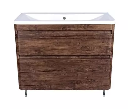 Тумба под раковину Style Line Атлантика 100 люкс старое дерево напольная