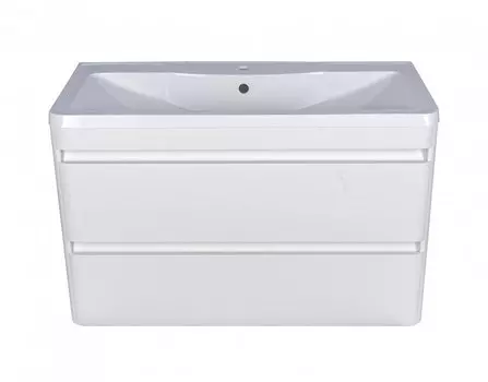 Тумба под раковину Style Line Атлантика 100 люкс белая антискрейч