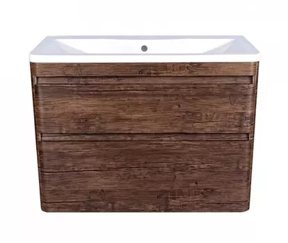 Тумба под раковину Style Line Атлантика 100 люкс старое дерево подвесная