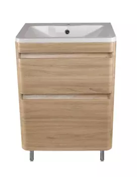 Тумба под раковину Style Line Атлантика 60 Люкс Plus ясень перламутр