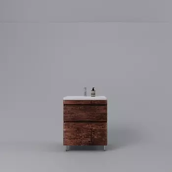 Тумба под раковину Style Line Атлантика 70 см СС-00002343 Люкс напольная, старое дерево