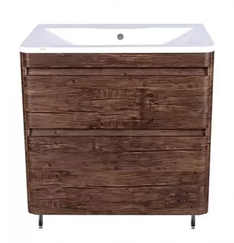 Тумба под раковину Style Line Атлантика 80 люкс старое дерево напольная