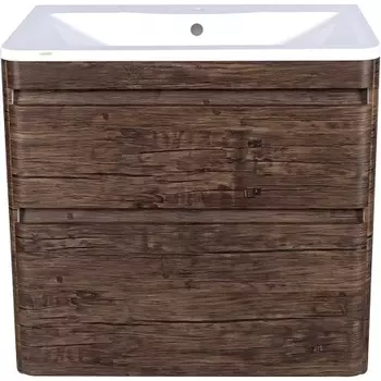 Тумба под раковину Style Line Атлантика 80 люкс старое дерево подвесная