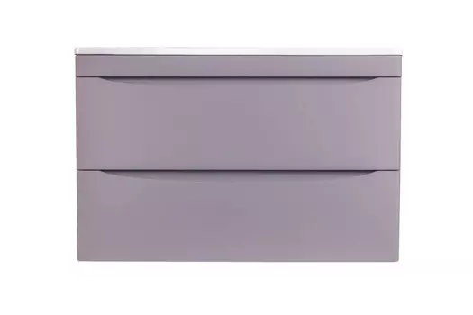 Тумба под раковину Style Line Бергамо 89 см СС-00002365 люкс антискрейтч серый, подвесная