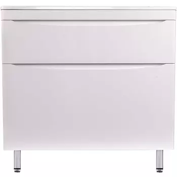 Тумба под раковину Style Line Бергамо мини 90 см СС-00002361 Люкс антискрейтч белая