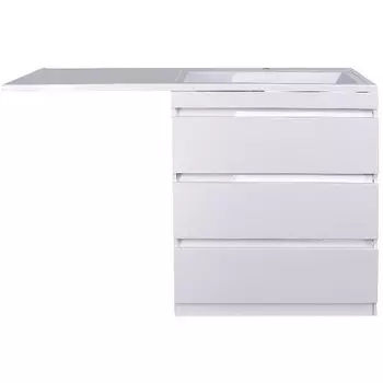 Тумба под раковину Style Line Даллас 48 см СС-00002369 напольная, белая