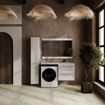 Тумба под раковину Style Line Даллас Леон 120 см СС-00002440 люкс белая