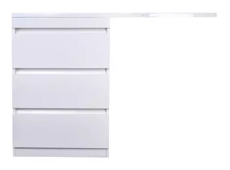 Тумба под раковину Style Line Даллас СС-00002272 120 см Люкс белая PLUS напольная