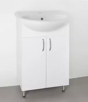 Тумба под раковину Style Line Фьюжн 55 белая