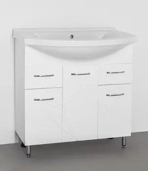 Тумба под раковину Style Line Фьюжн 80 белая