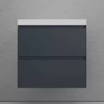 Тумба под раковину Style Line Манхэттен 59.9 см ЛС-00002366 графит