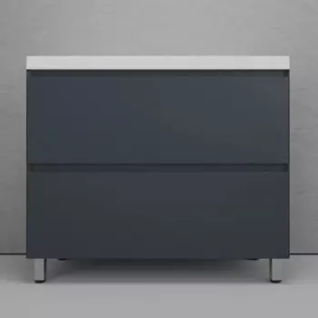 Тумба под раковину Style Line Манхэттен 99.9 см ЛС-00002369 графит