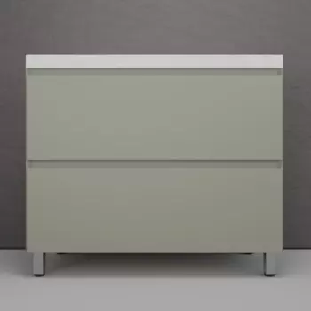 Тумба под раковину Style Line Манхэттен 99.9 см ЛС-00002370 олива