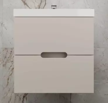 Тумба под раковину Style Line Матис 60 см ЛС-00002310 подвесная, тауп темный