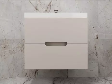 Тумба под раковину Style Line Матис 70 см ЛС-00002309 подвесная, тауп темный