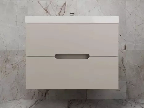 Тумба под раковину Style Line Матис 80 см ЛС-00002308 подвесная, тауп темный