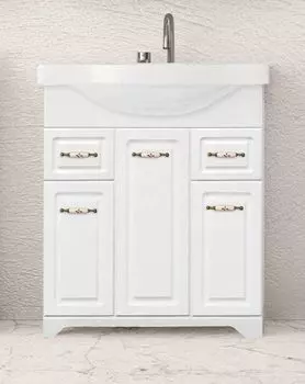 Тумба под раковину Style Line Олеандр 75 белая