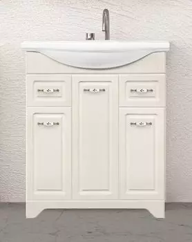 Тумба под раковину Style Line Олеандр 75 рельеф пастель