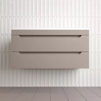 Тумба под раковину Style Line Остин 100 см ЛС-00002410 подвесная, тауп темный