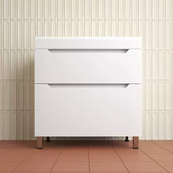 Тумба под раковину Style Line Остин 80 см ЛС-00002393 напольная, белая