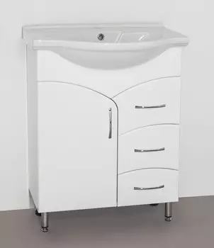 Тумба под раковину Style Line Стандарт 62 белая