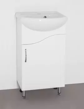 Тумба под раковину Style Line Волна 2 45 белая ЛС-00000094