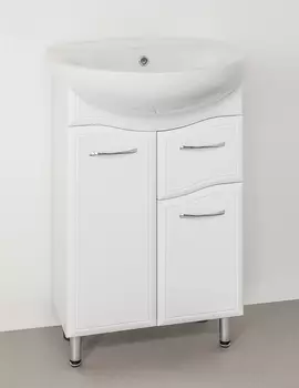 Тумба под раковину Style Line Волна 49 белая ЛС-00000098