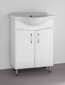 Тумба под раковину Style Line Волна 57 белая