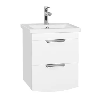 Тумба под раковину Style Line Жасмин 2 Комо 50 Люкс белая PLUS