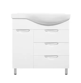 Тумба под раковину Style Line Жасмин 82 белая R