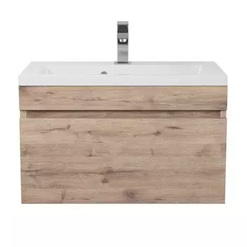 Тумба под раковину Uperwood Eva 60 см 3930213463 подвесная, крафт табачный, выдвижной ящик