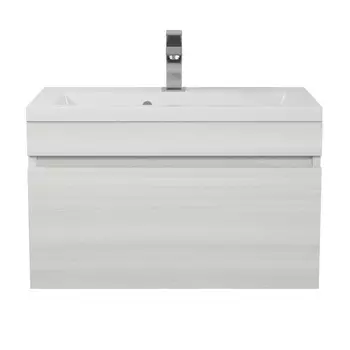 Тумба под раковину Uperwood Eva 60 см 3930213462 подвесная, дуб харбор белый, выдвижной ящик