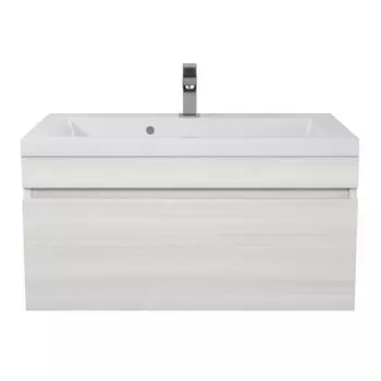 Тумба под раковину Uperwood Eva 75 см 3930213464 подвесная, дуб харбор белый, выдвижной ящик