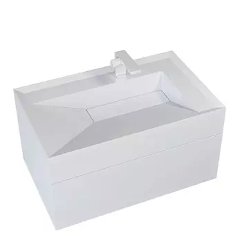 Тумба под раковину Uperwood Lotus 80 см 39340205460 подвесная, белая