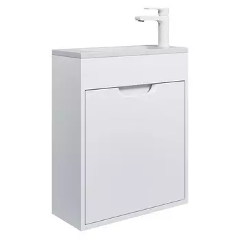 Тумба под раковину Uperwood Modul 50 см 2930205358 подвесная, матовая белая
