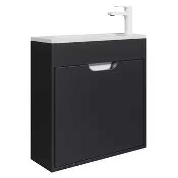 Тумба под раковину Uperwood Modul 60 см 2930205364 подвесная, матовая черная