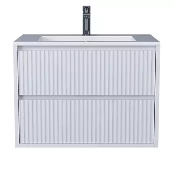 Тумба под раковину Uperwood Next Premium 70 см 3930205153 подвесная, белая, 2 ящика