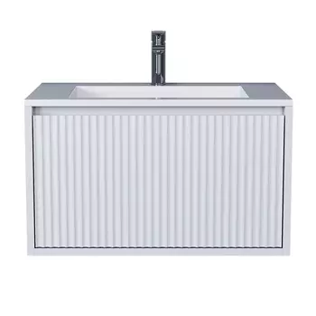 Тумба под раковину Uperwood Next Premium 70 см 3930205152 подвесная, белая, 1 ящик