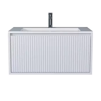 Тумба под раковину Uperwood Next Premium 80 см 3930205156 подвесная, белая, 1 ящик