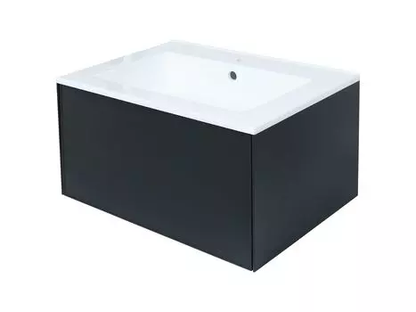 Тумба под раковину Uperwood Parma Premium 65 см 3930205461 подвесная, черная