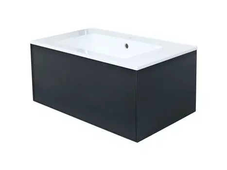 Тумба под раковину Uperwood Parma Premium 75 см 3930205464 подвесная, черная